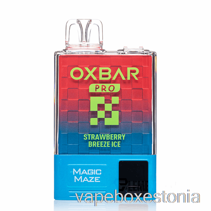 Vape Box Estonia Oxbar Magic Maze Pro 10000 ühekordselt Kasutatav Maasika Breeze Ice Kauna Mahl